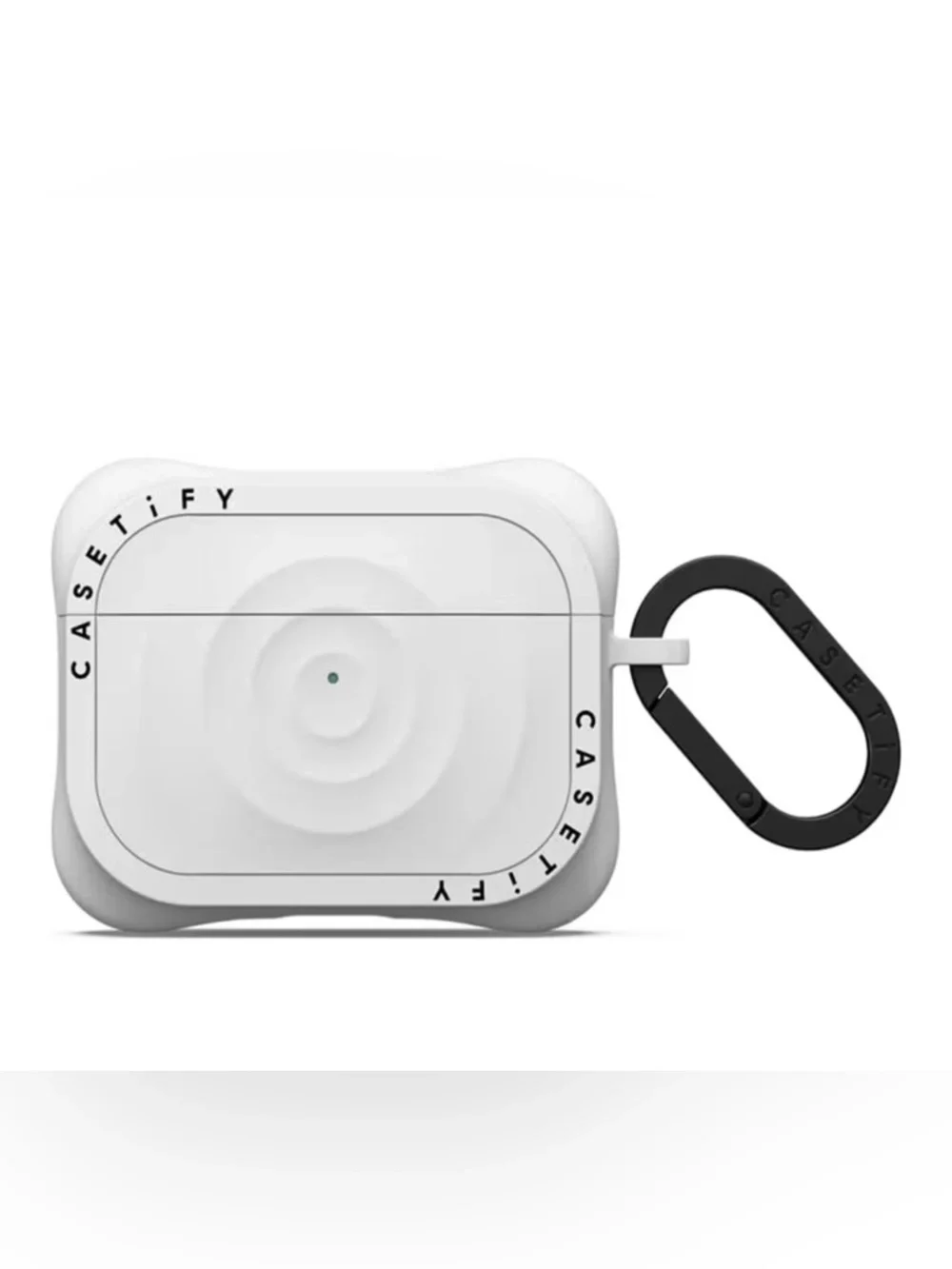 Casetify White AirPod 3 Pro Protective Case with Black Carabiner